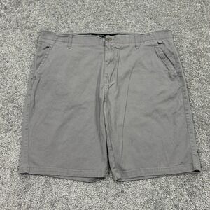 Iron Flex Shorts Mens 40 Gray Chino Casual Pockets Button Work Outdoor City